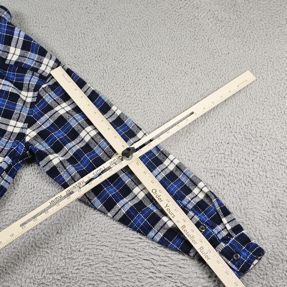 Orvis Shirts Mens Large Lot 2 Blue Plaid Flannel Long Sleeve Button Up Outdoor - Picture 14 of 14